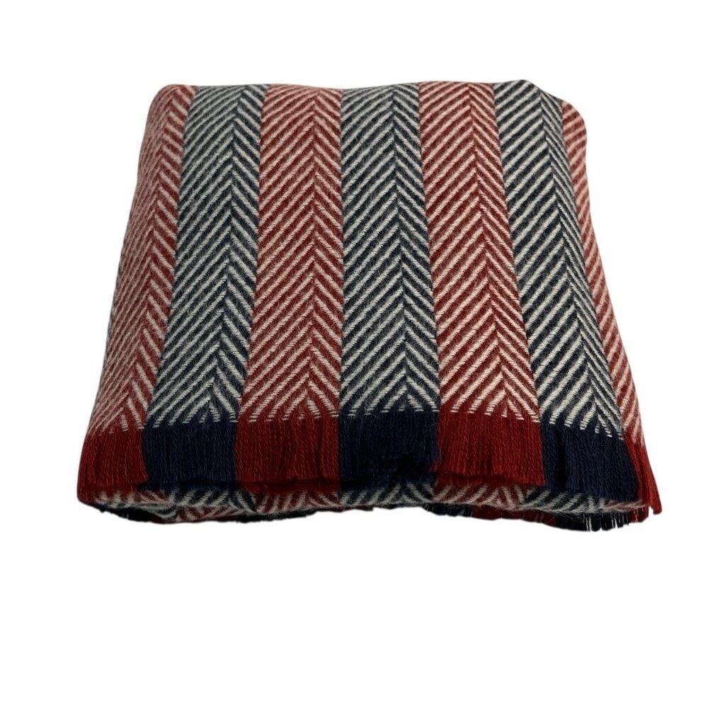 BP Nordstorm Chevron Blanket Scarf Wrap Shawl  Herringbone‎ Fringe Preppy